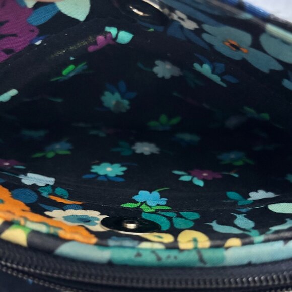 Vera Bradley Midnight Blues Little Flap Hipster Crossbody Bag Retired - Picture 3 of 11